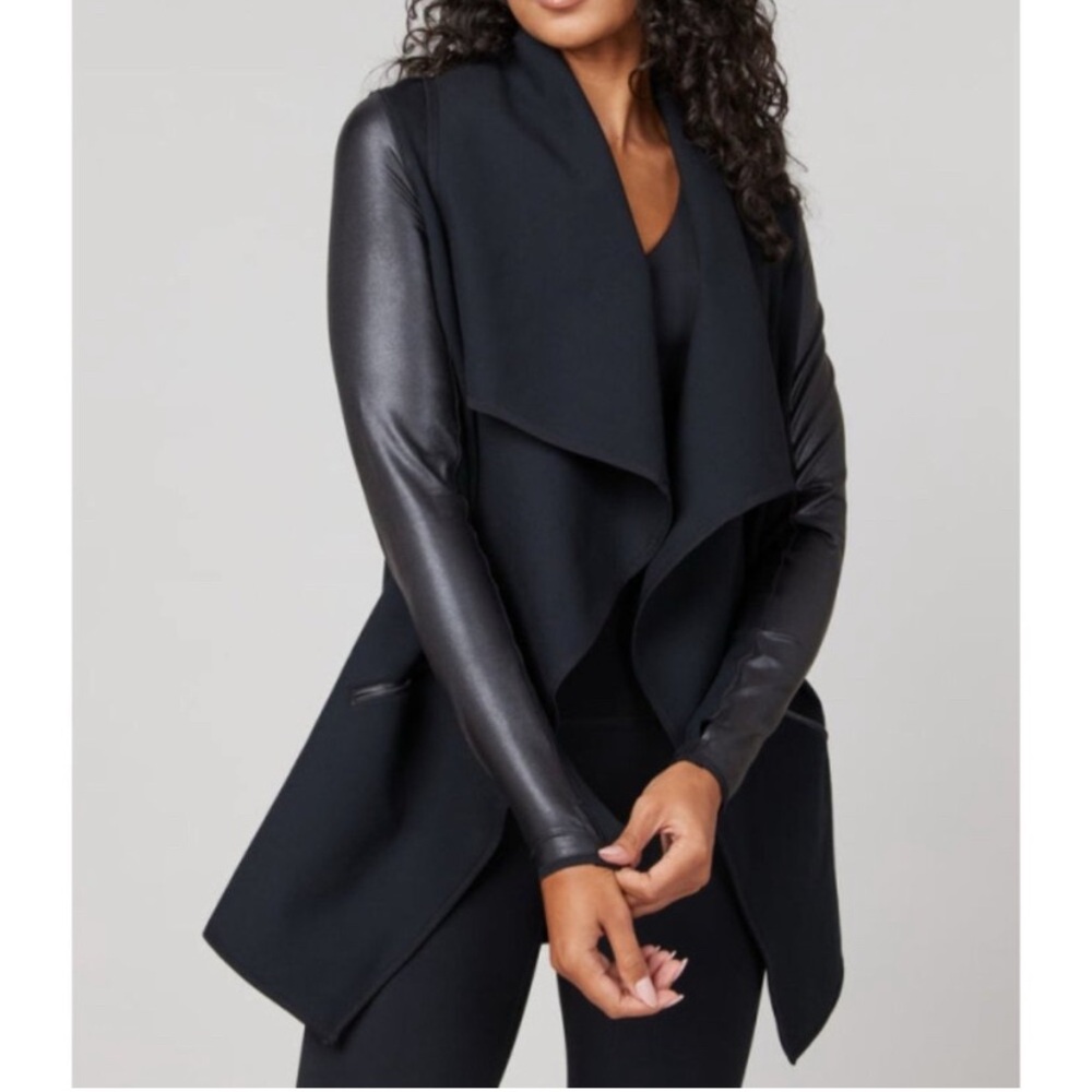Spanx Faux Leather Convertible Jacket